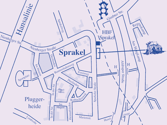 Gemeinschaftspraxis Dr. med. Focke - Skizze Sprakel
